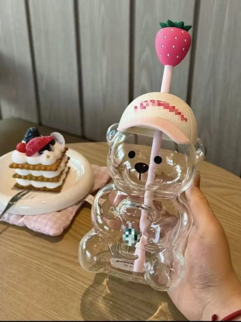 Starbucks Bearista Bear Cup Tumblers Strawberry Topper Baseball Cap